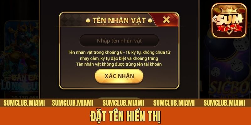 Đặt tên hiển thị