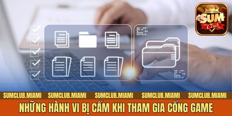 Những hành vi bị cấm khi tham gia cổng game