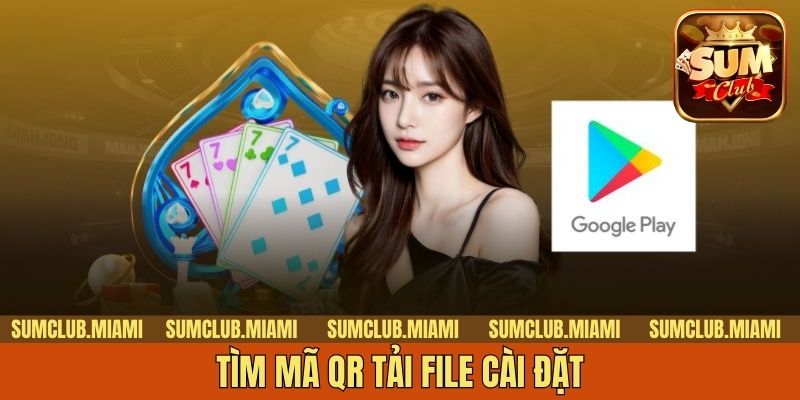 Tìm mã QR tải file cài đặt