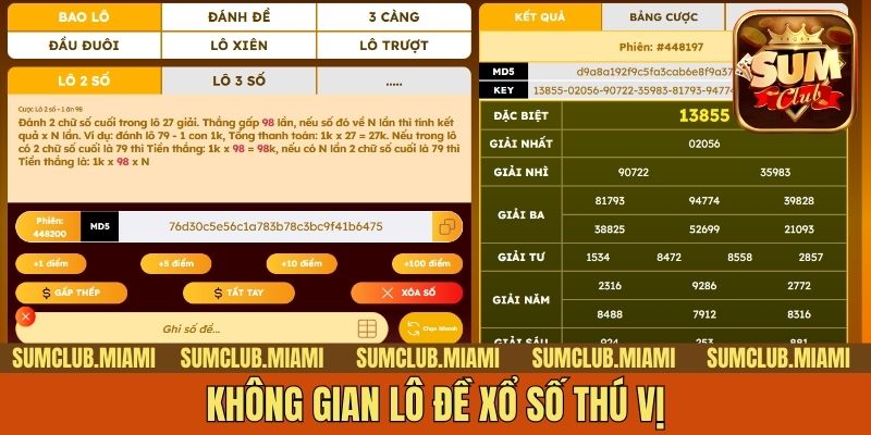 Không gian lô đề xổ số thú vị